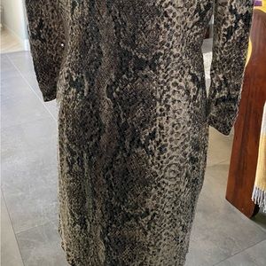 Cocktail sequence black, gray evening dress.